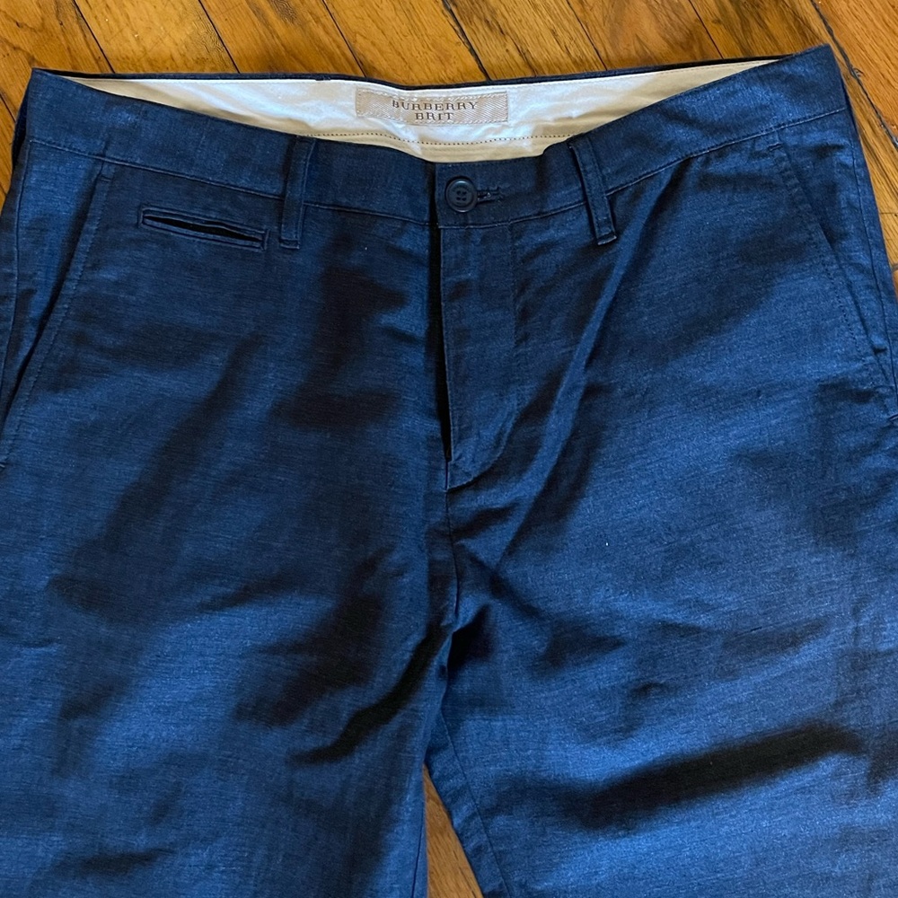 Burberry Navy Trousers